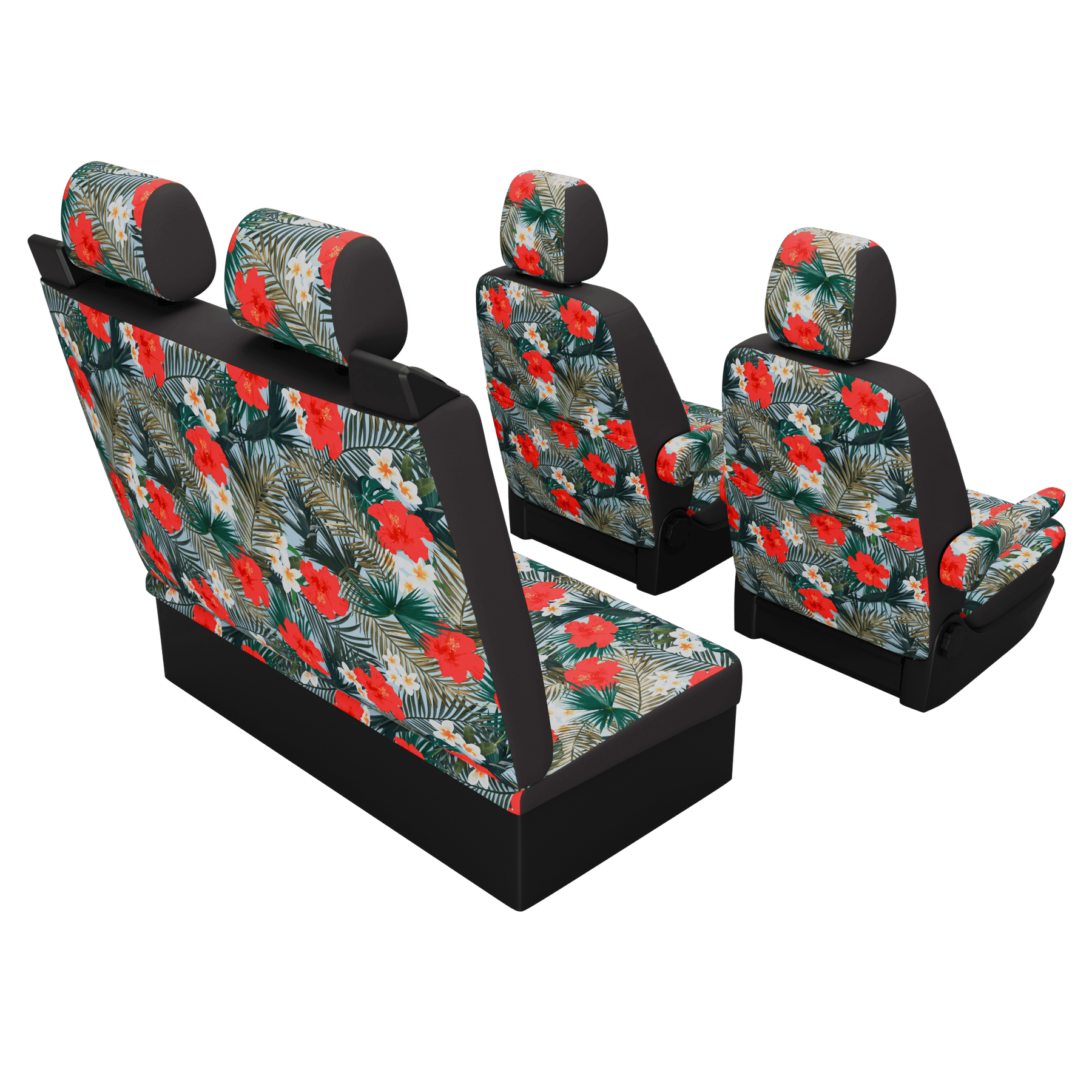 seat covers T5 Multivan Hibiscus