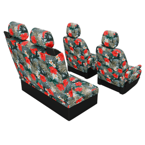 seat covers T5 Multivan Hibiscus