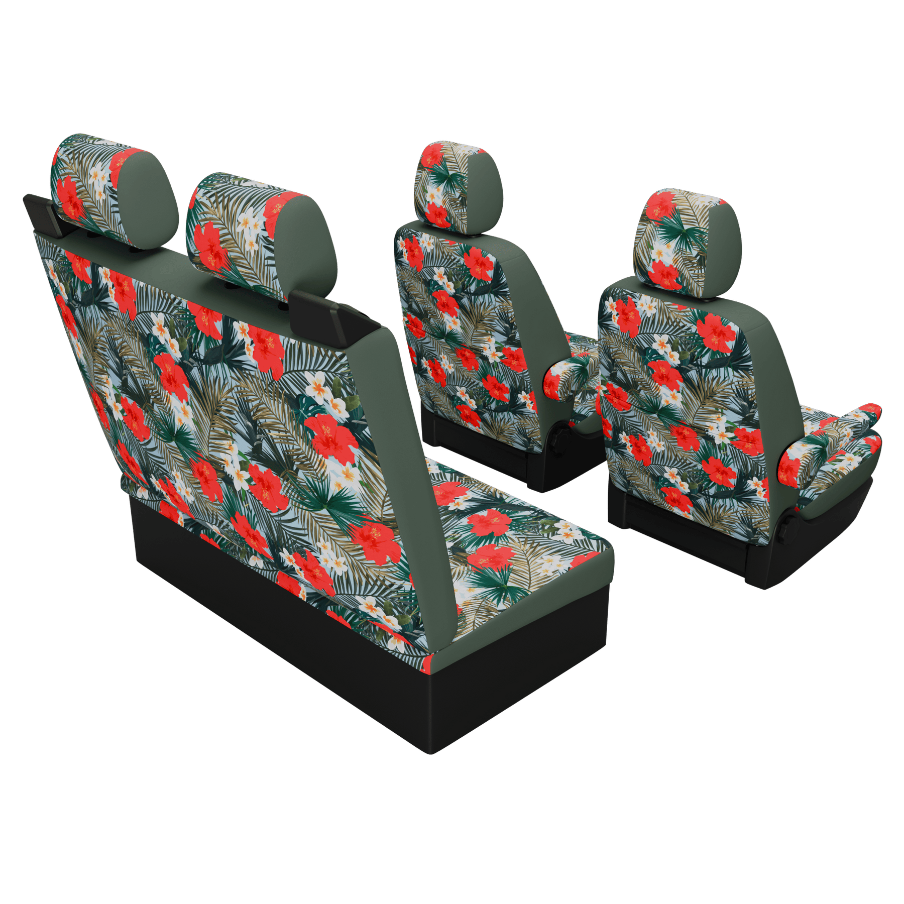 seat covers T5 Multivan Hibiscus