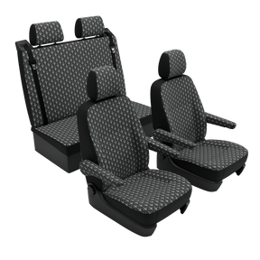 seat covers T4 Multivan Art Deco Black