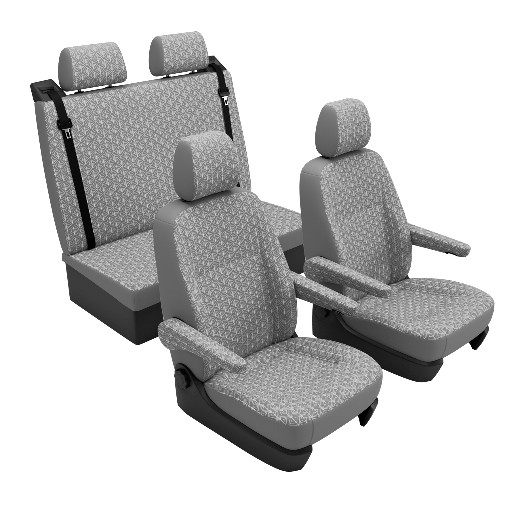 seat covers T4 Multivan Art Deco Grey