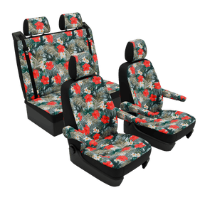 seat covers T5 Multivan Hibiscus