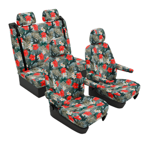seat covers T5 Multivan Hibiscus