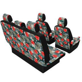 seat covers T5 Multivan Hibiscus