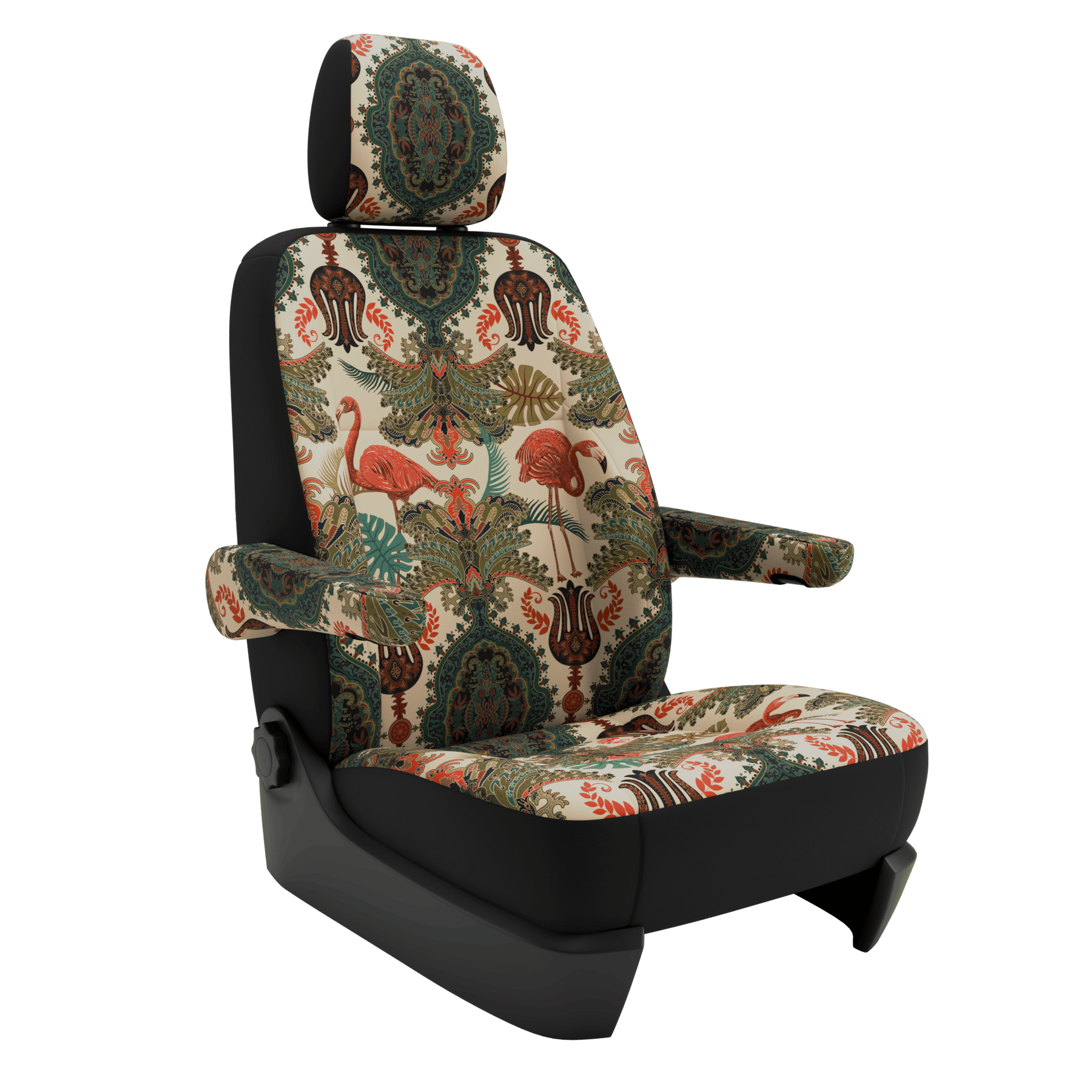 seat covers Campervan T6.1 Oriental Flamingo