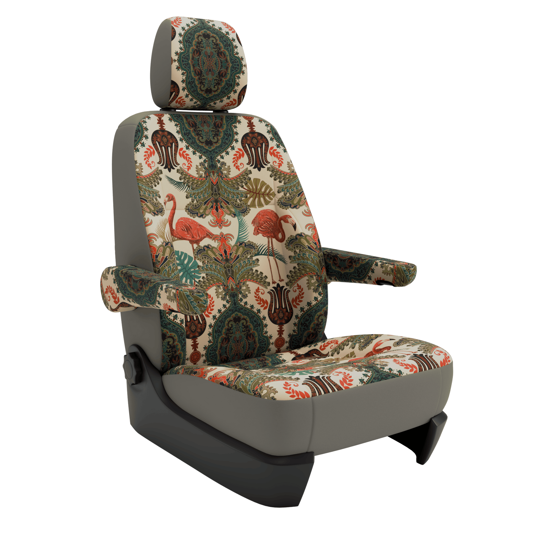 seat covers Campervan T6.1 Oriental Flamingo