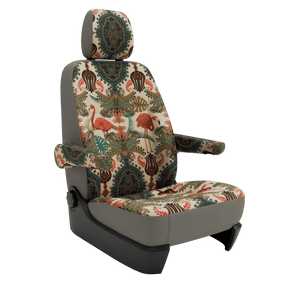 seat covers Campervan T6.1 Oriental Flamingo