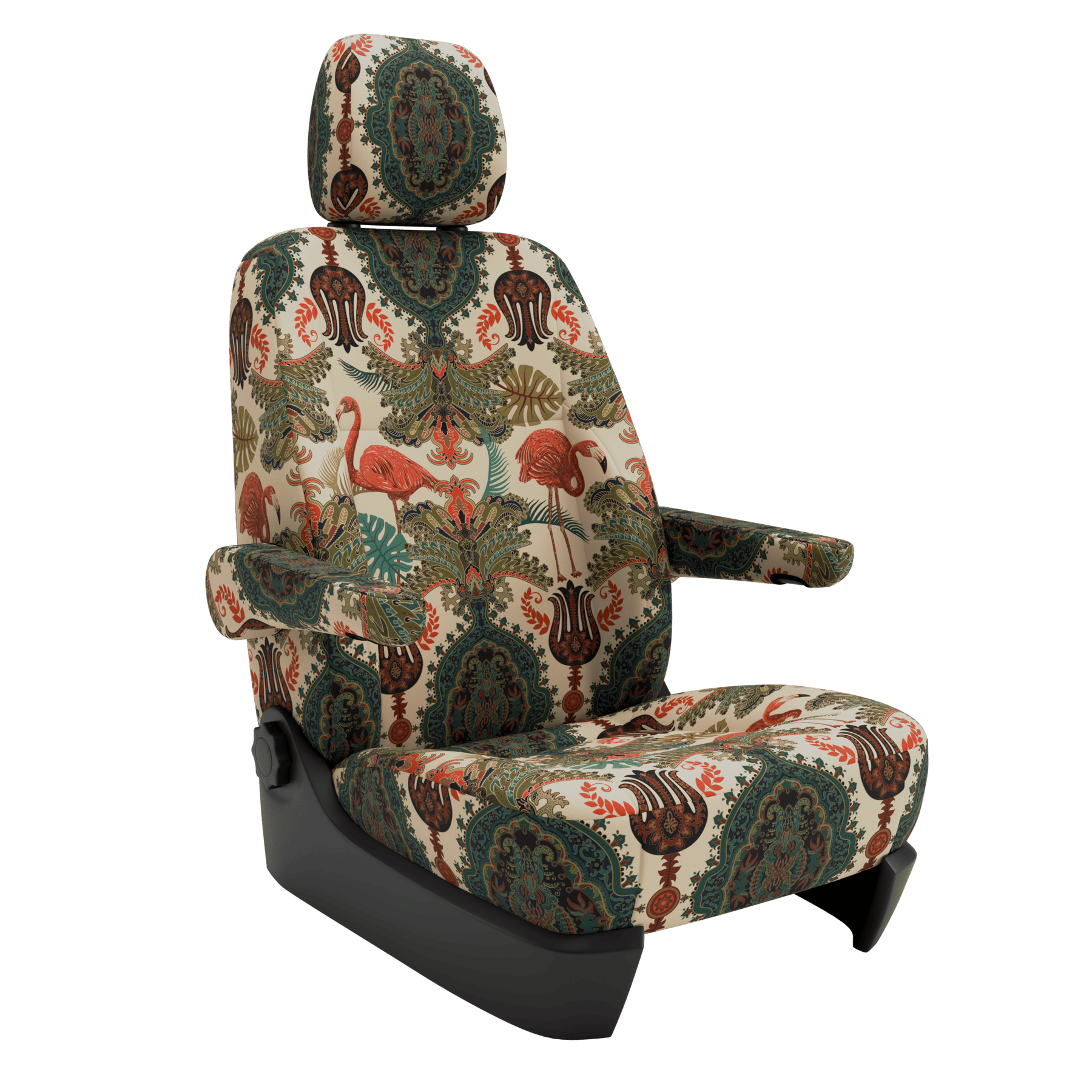 seat covers Campervan T6.1 Oriental Flamingo