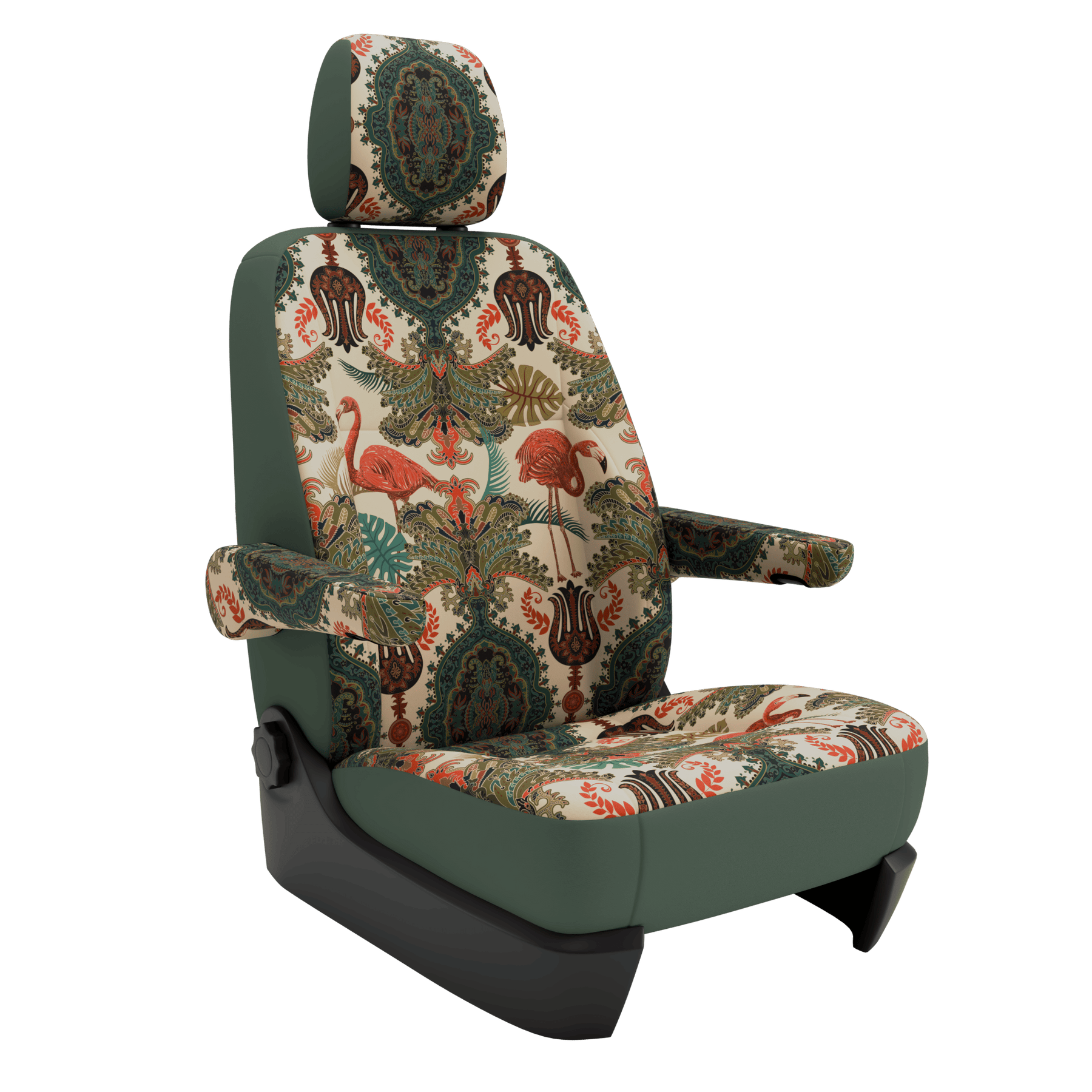 seat covers Campervan T6.1 Oriental Flamingo