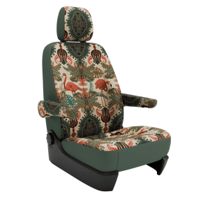 seat covers Campervan T6.1 Oriental Flamingo