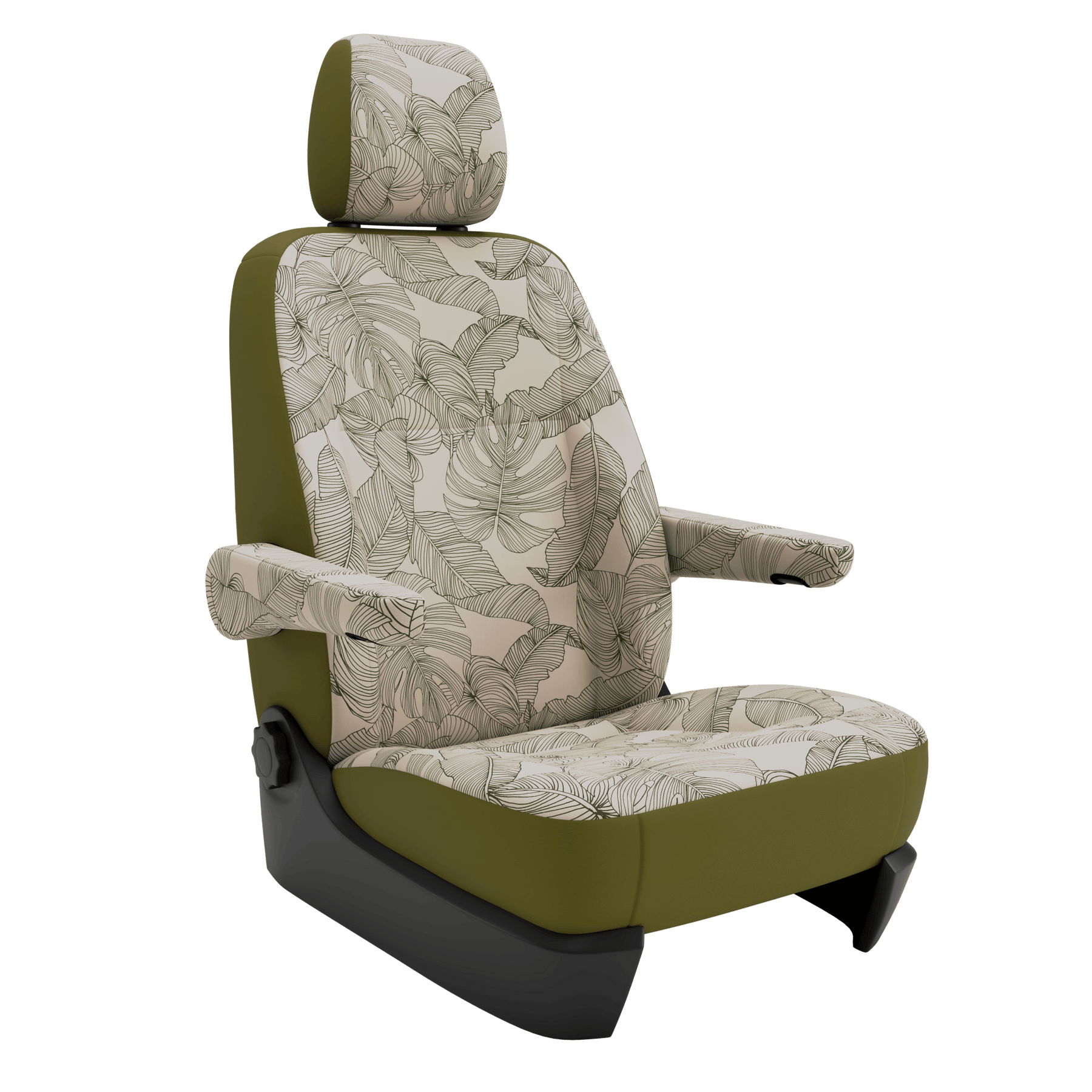 seat covers Campervan T6.1 Vintage Leaves