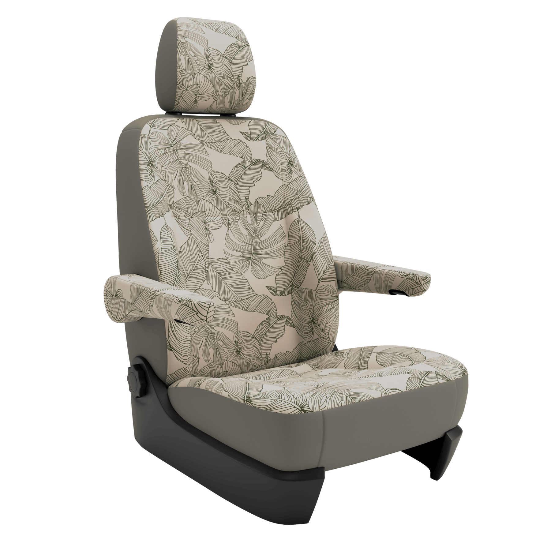 seat covers Campervan T6.1 Vintage Leaves