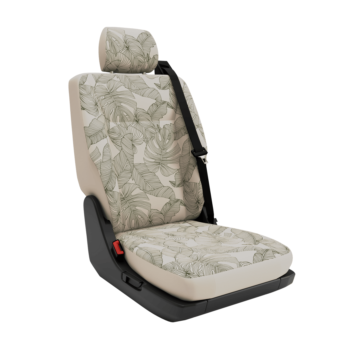 seat covers single seat GIS-Ligth Vintage Leaves