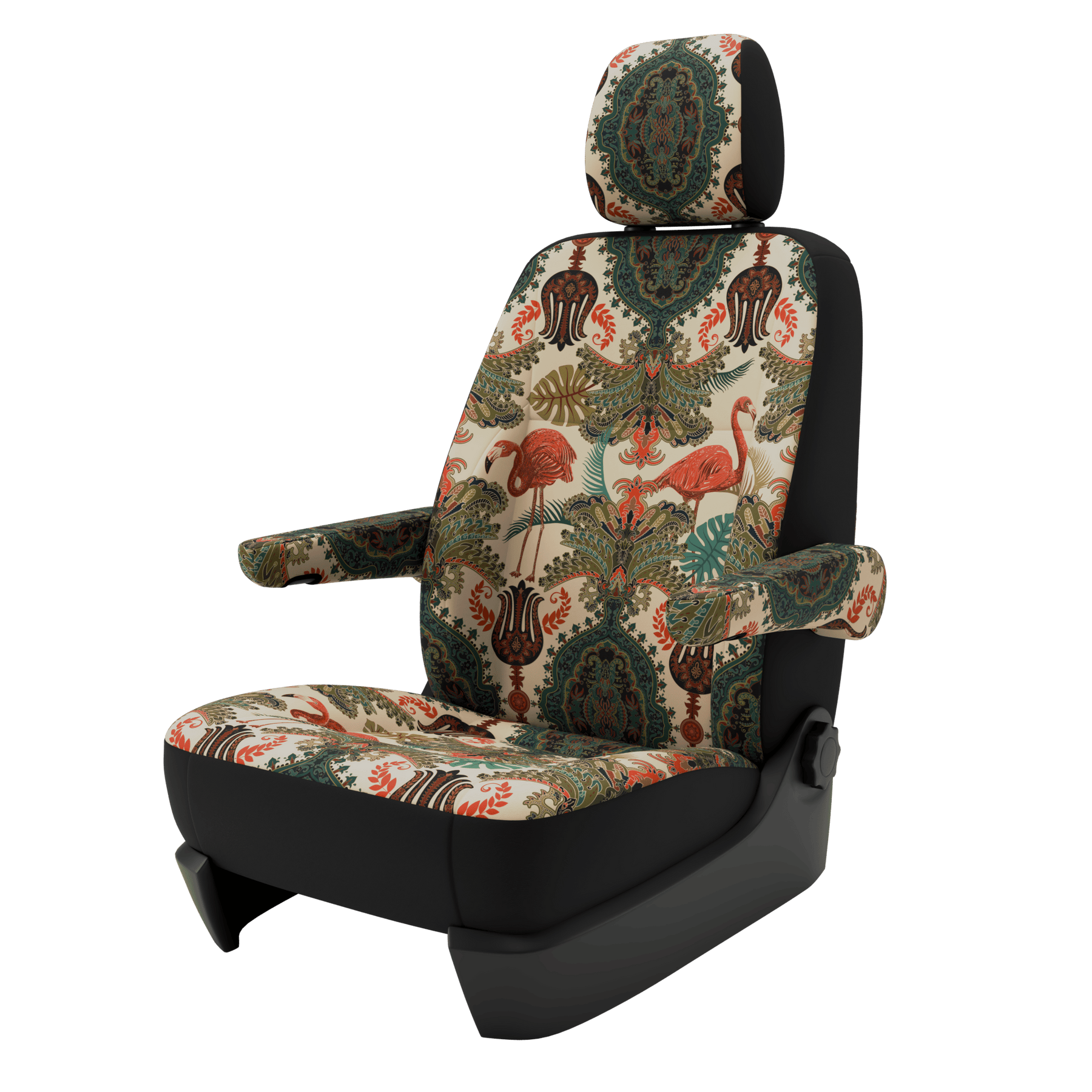 seat covers Campervan T6.1 Oriental Flamingo