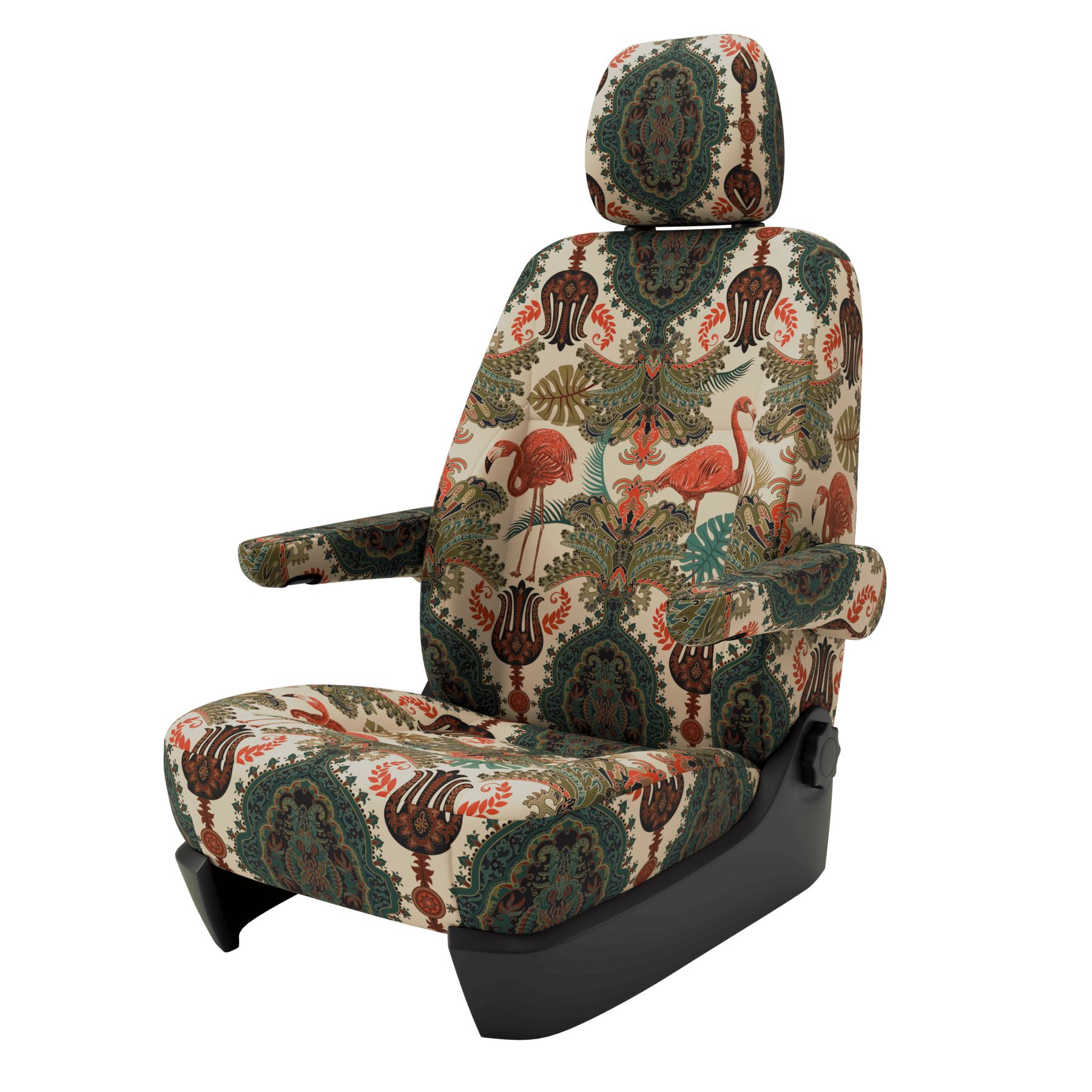 seat covers Campervan T6.1 Oriental Flamingo