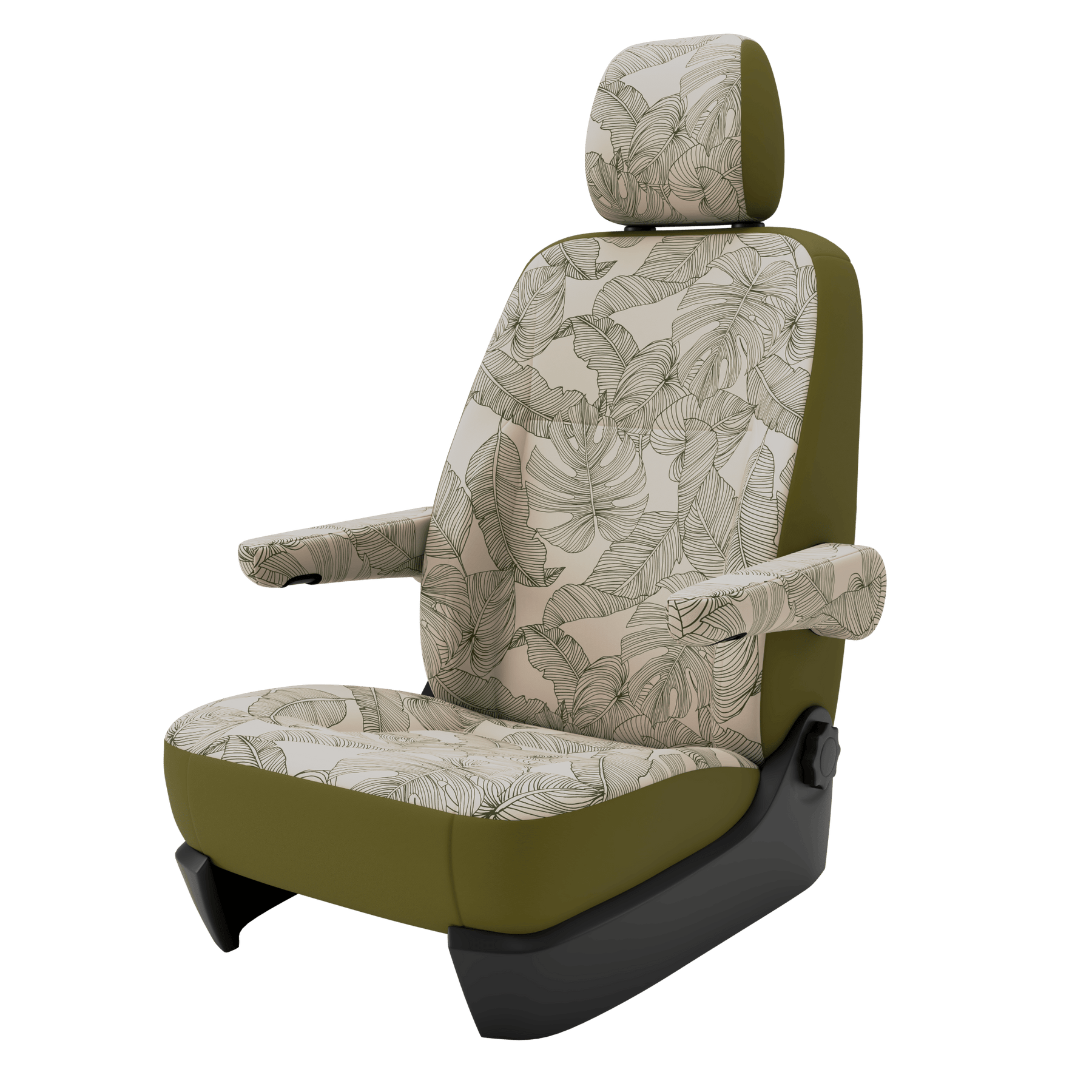 seat covers Campervan T6.1 Vintage Leaves