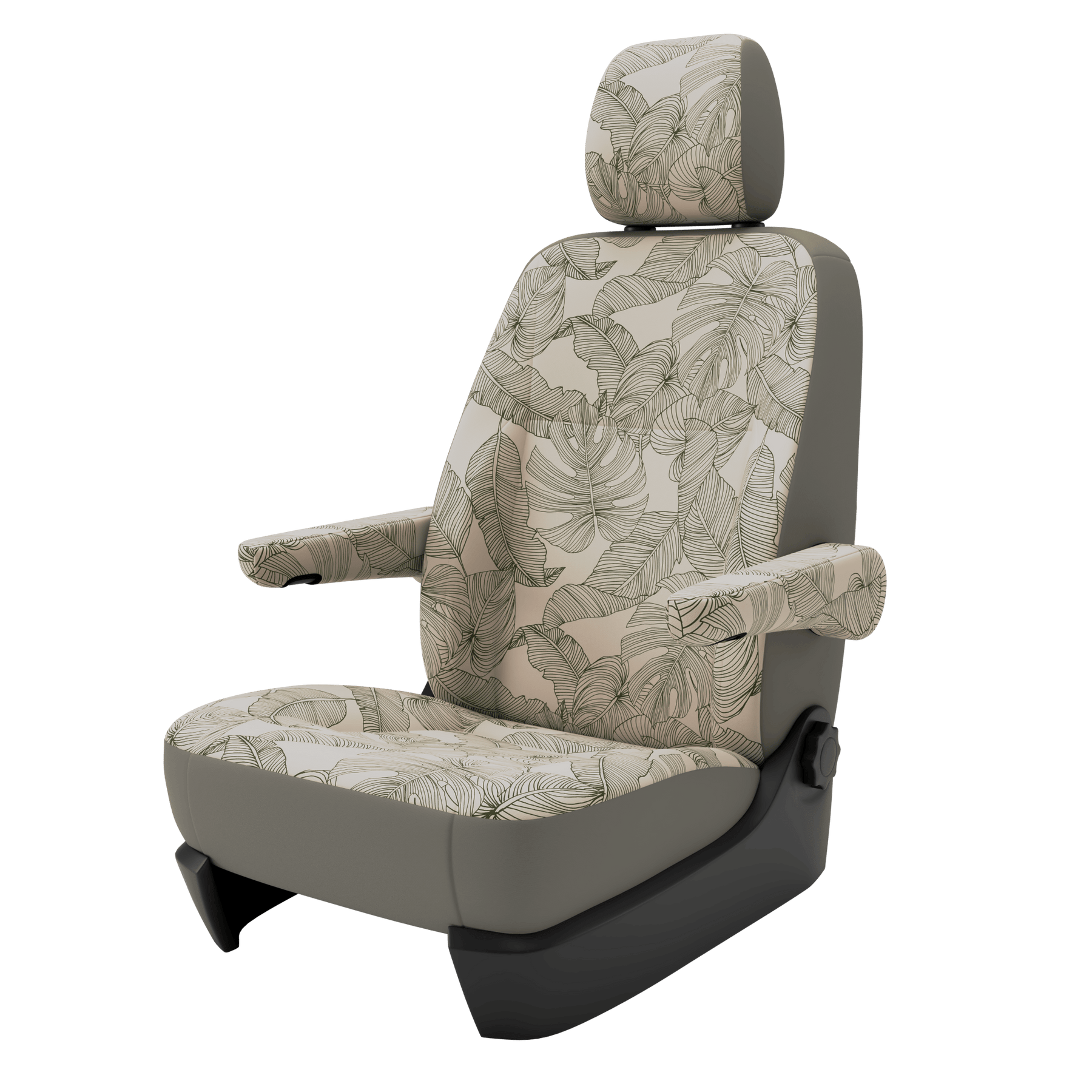 seat covers Campervan T6.1 Vintage Leaves