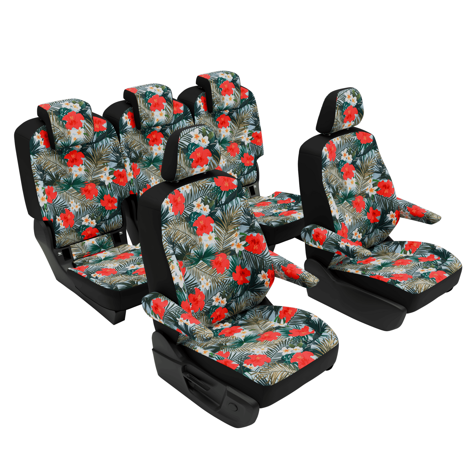seat covers T7 Multivan Hibiscus