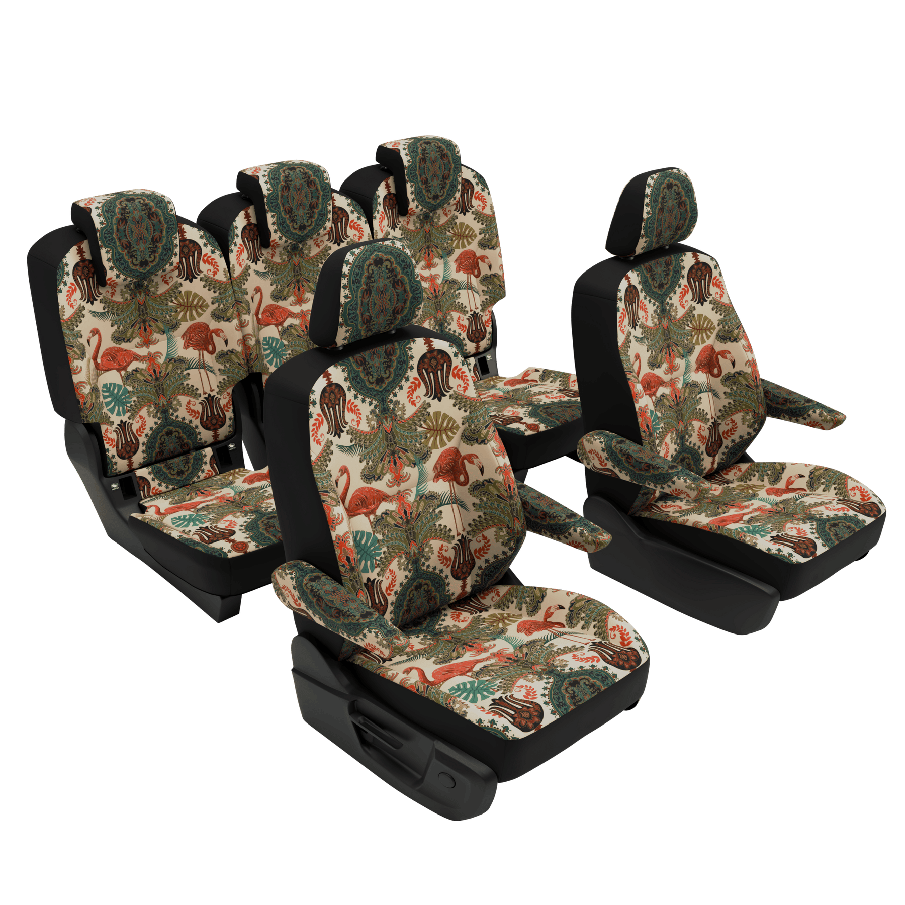 seat covers T7 California Oriental Flamingo