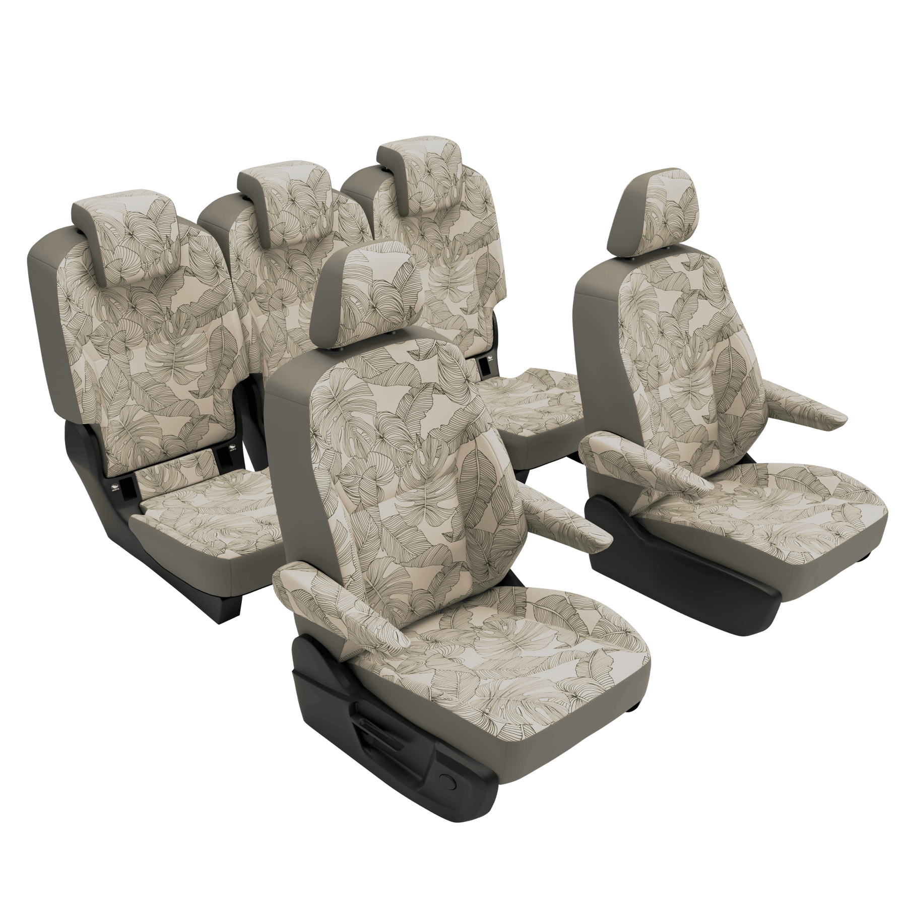 seat covers T7 Multivan Vintage Leaves