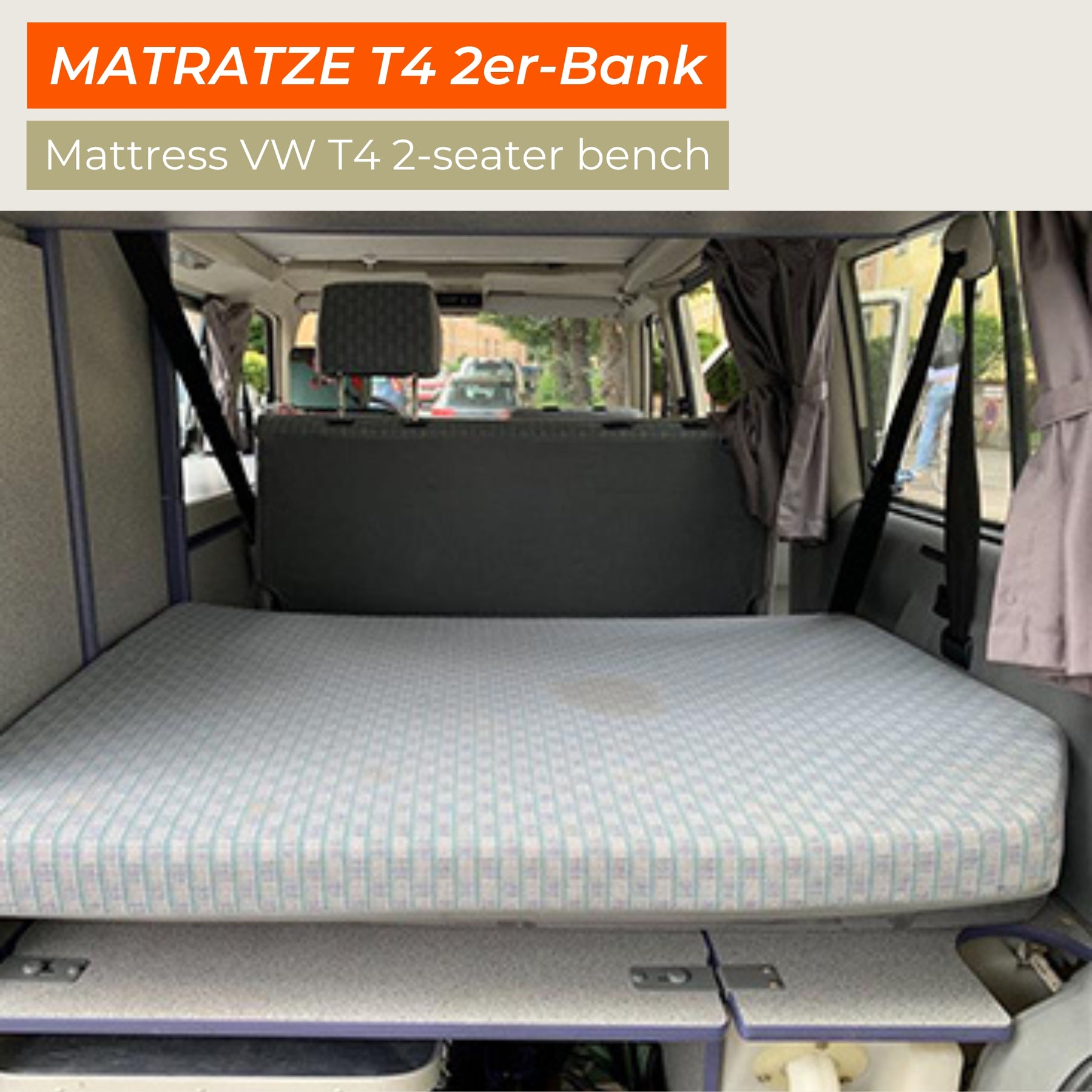 VW T4 California mattress cover bed extension