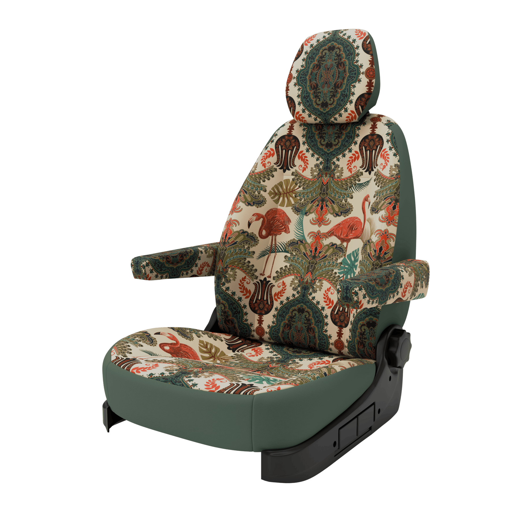 Housses de siège Fiat Ducato Transporter (à partir de 2006) Oriental Flamingo
