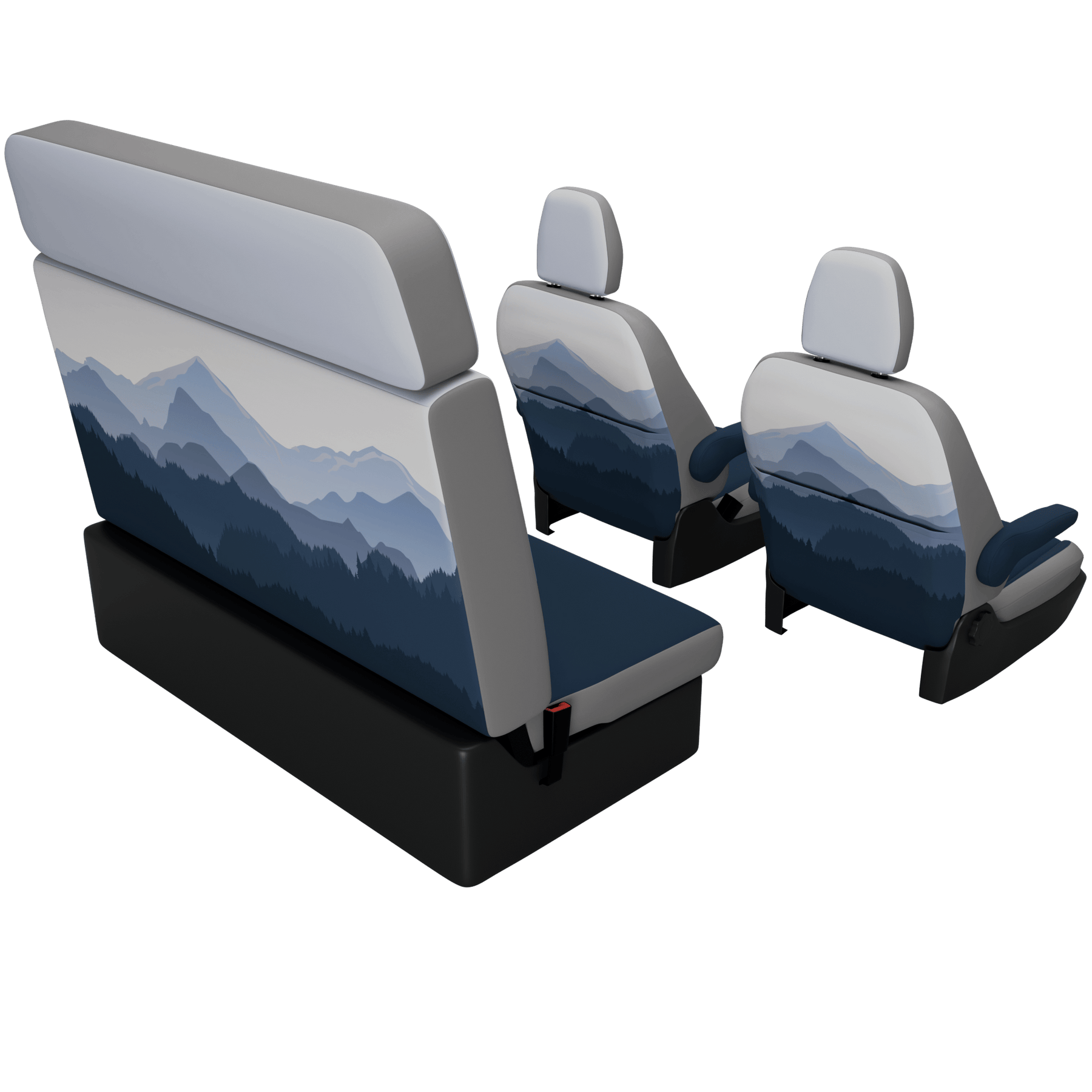 Housses de siège Ford Nugget (Westfalia) (2019-2023) Misty Mountains