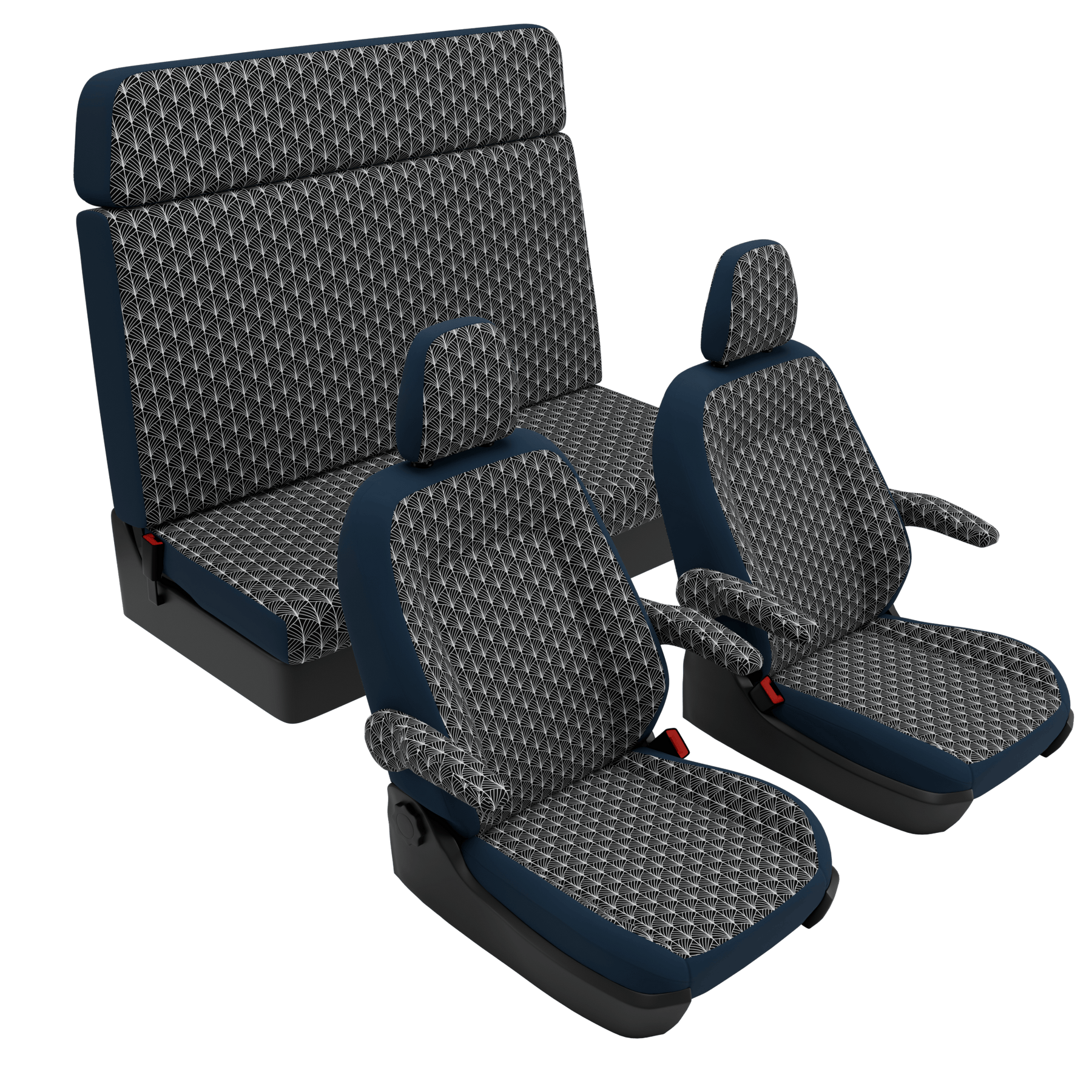 Housses de siège Ford Nugget (Westfalia) (2019-2023) Art Déco