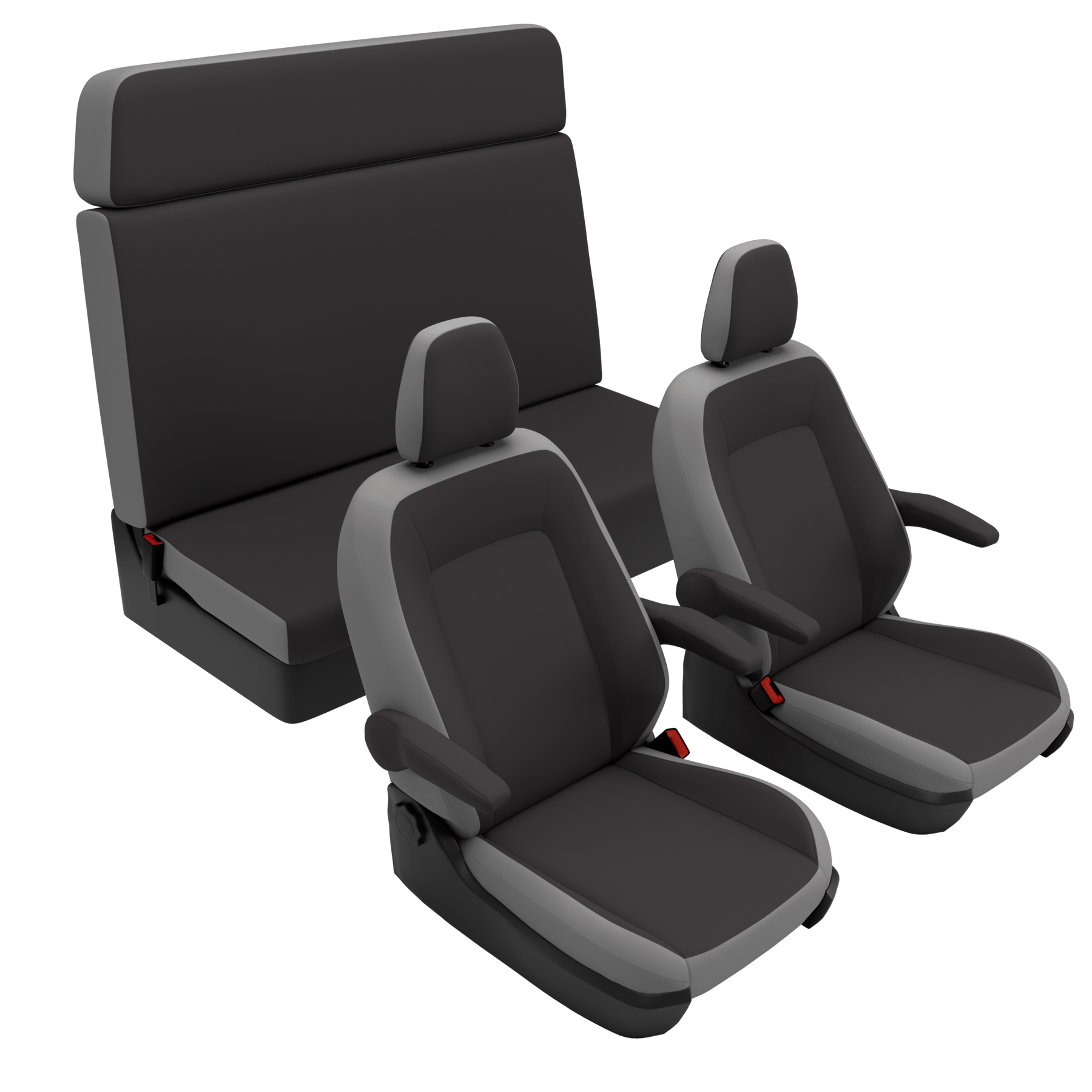 Housses de siège Ford Nugget (Westfalia) (2019-2023) Couleurs unies