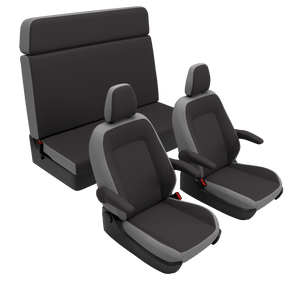 Housses de siège Ford Nugget (Westfalia) (2019-2023) Couleurs unies