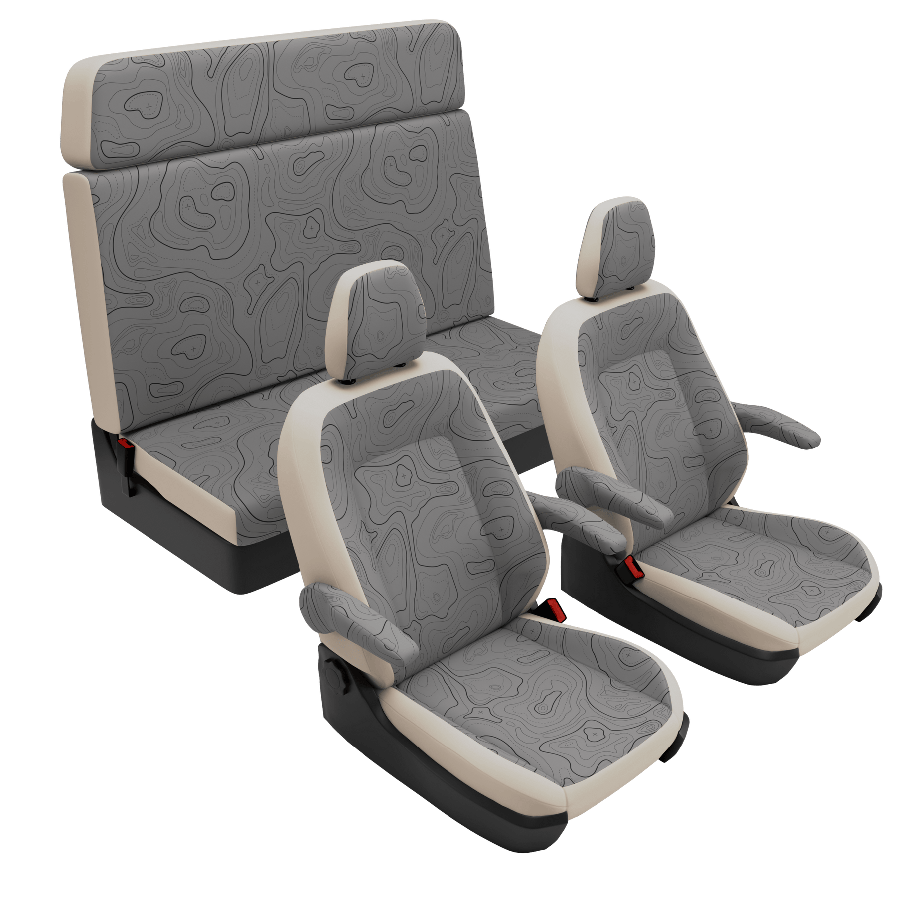 Housses de siège Ford Nugget (Westfalia) (2019-2023) Wild Lines