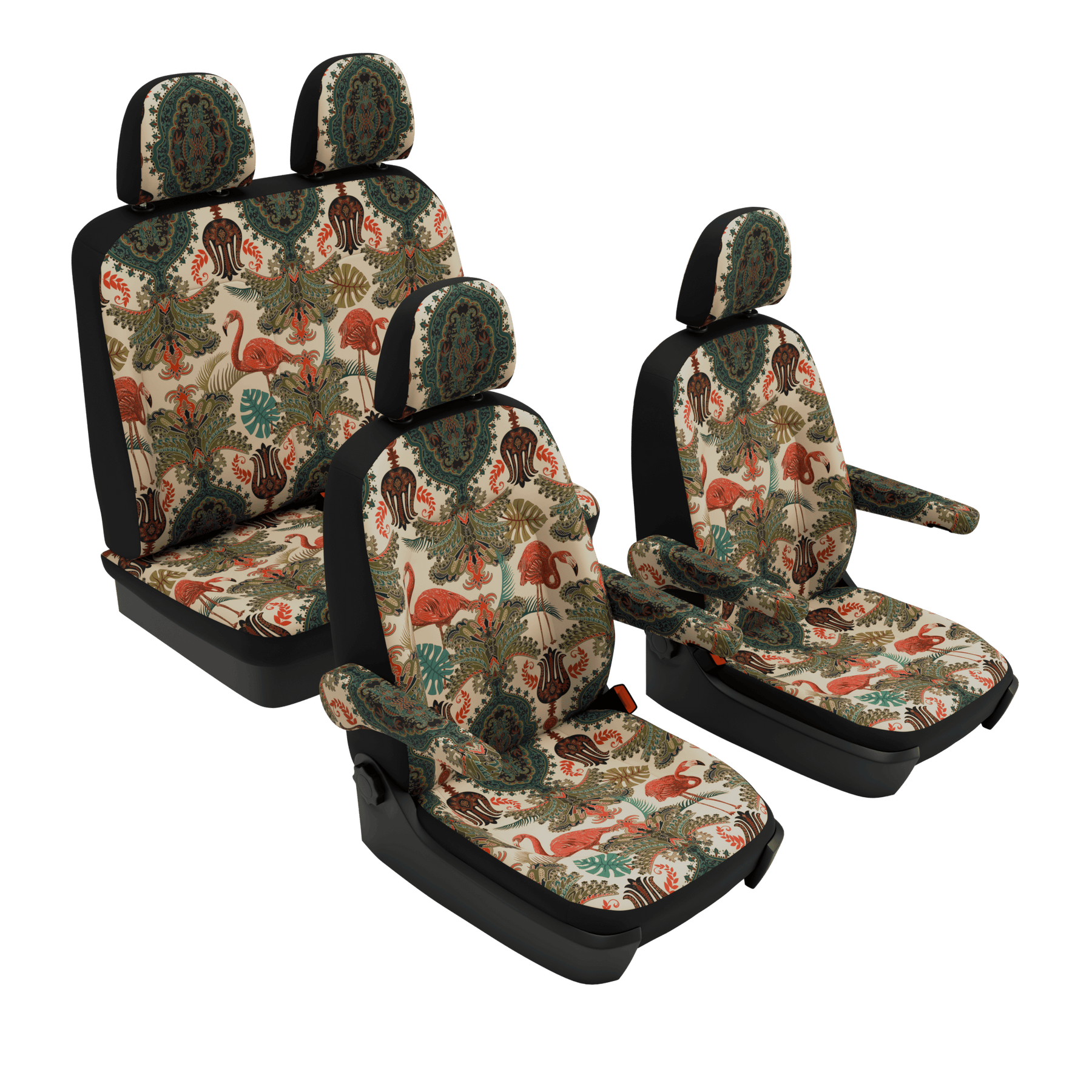 Housses de siège VW Grand California Oriental Flamingo