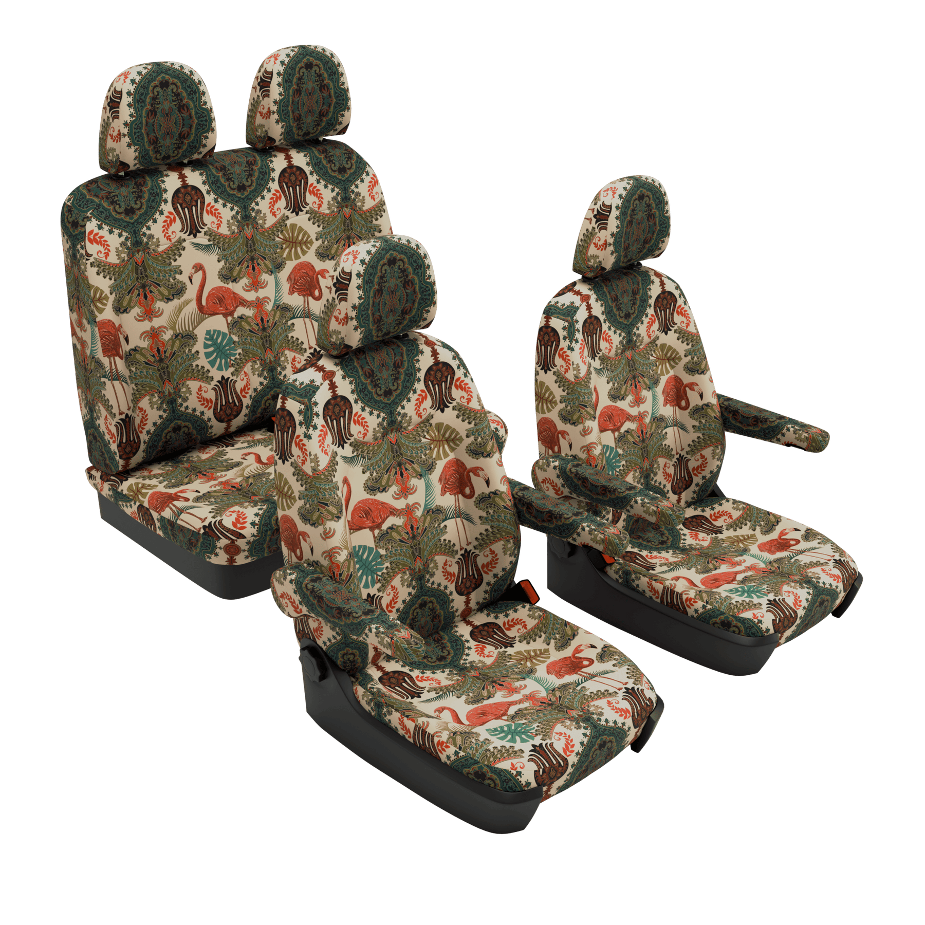 Housses de siège VW Grand California Oriental Flamingo
