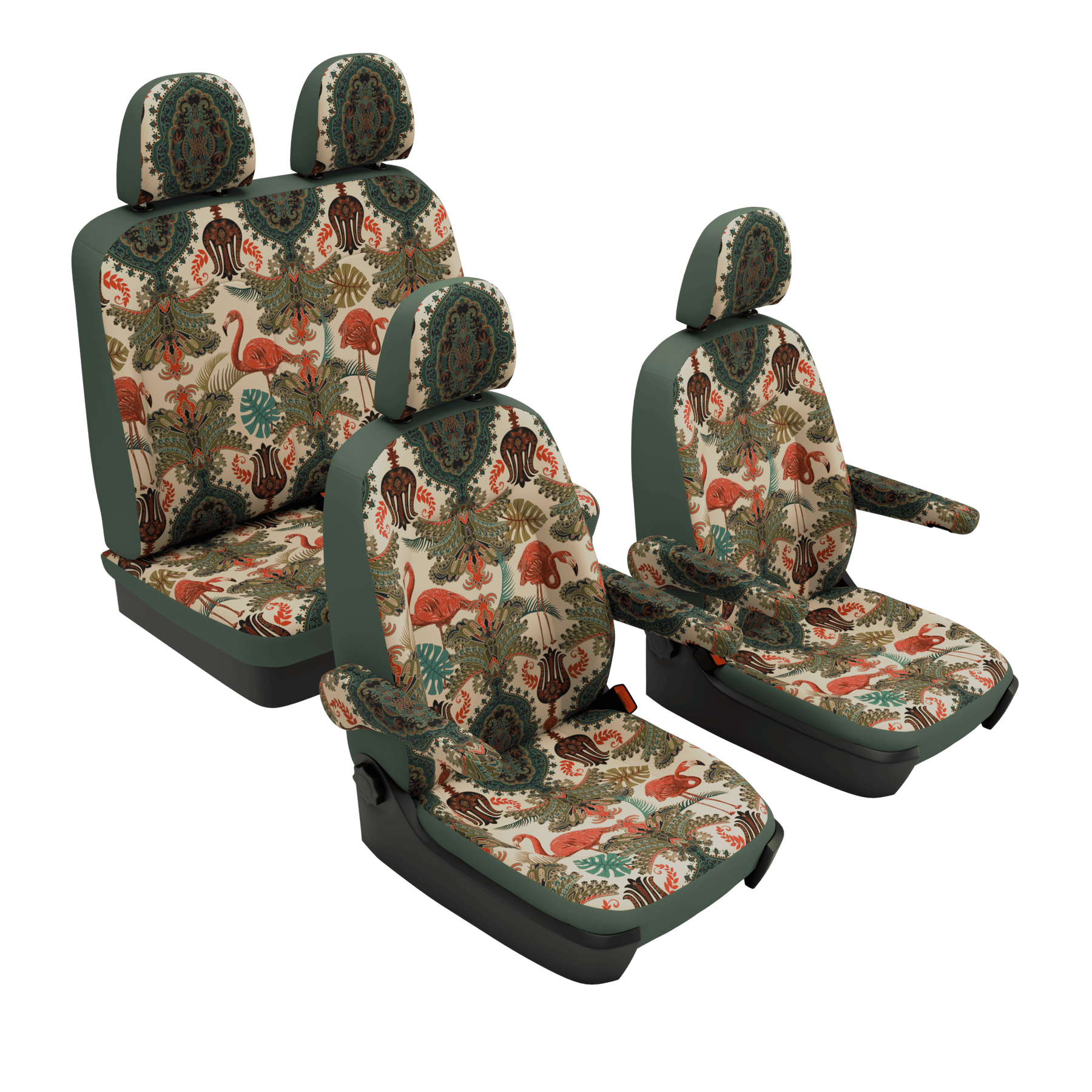 Housses de siège VW Grand California Oriental Flamingo