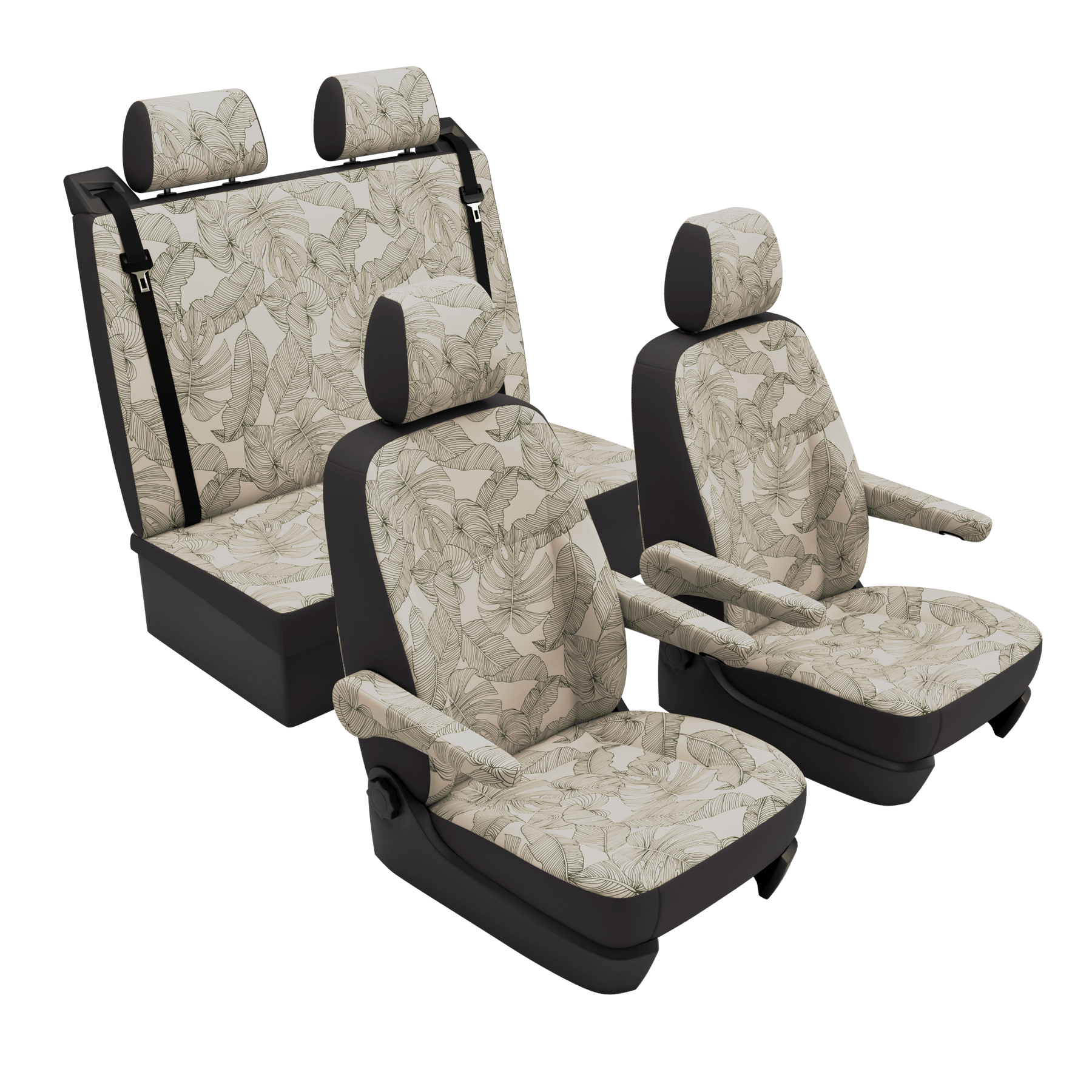 Housses de siège VW T6.1 California Vintage Leaves