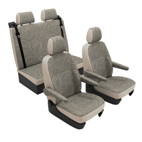 Housses de siège VW T4 Multivan Wild Lines Olive