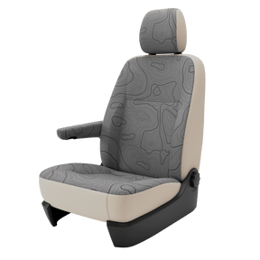 Housses de siège VW Caddy (à partir de 2020) Wild Lines Grey