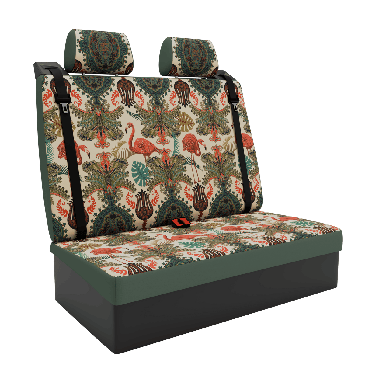 Housses de siège Aguti banquette couchette S2 1000 VAN Oriental Flamingo